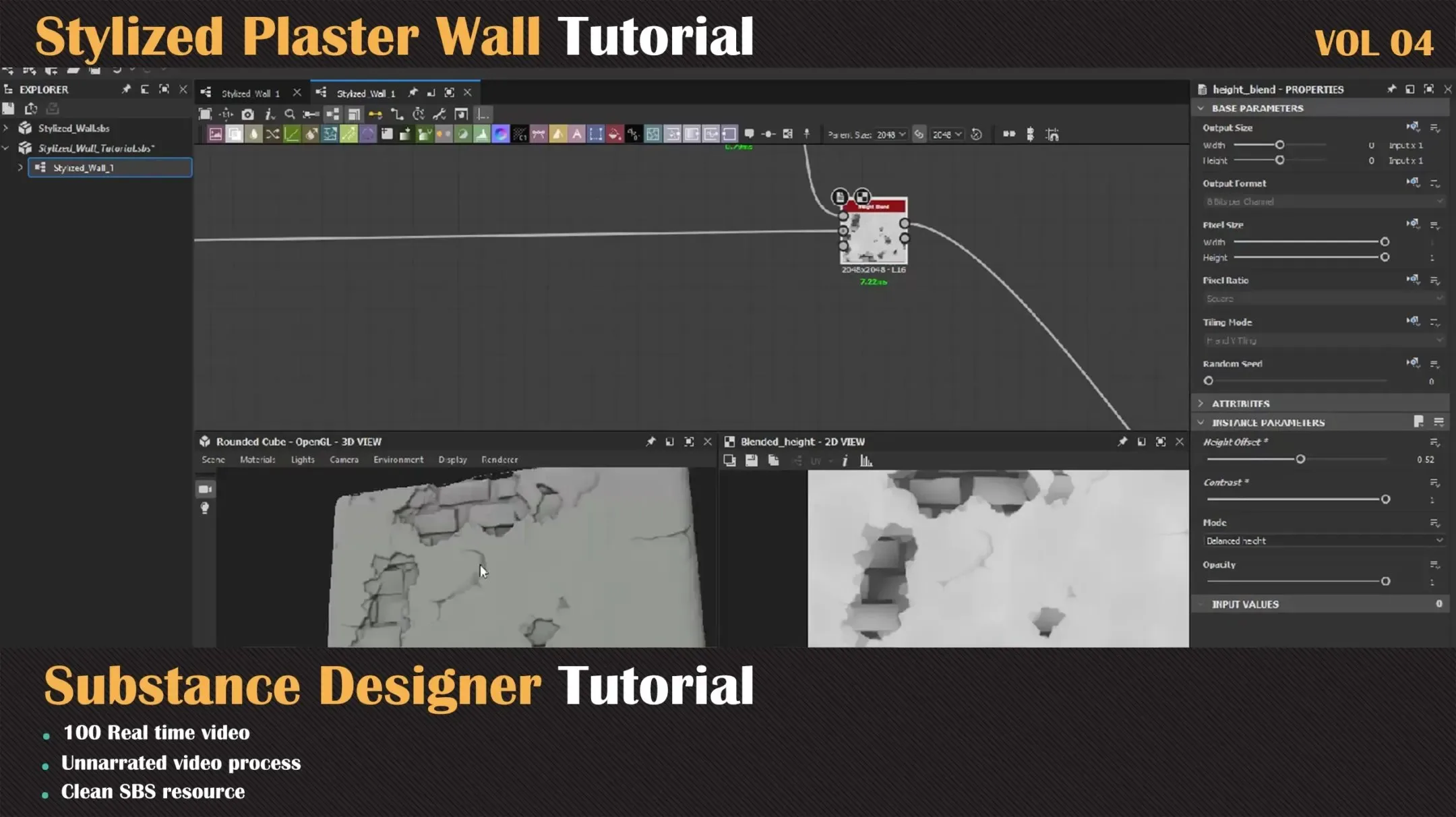 Stylized Plaster Wall Tutorial - VOL 04