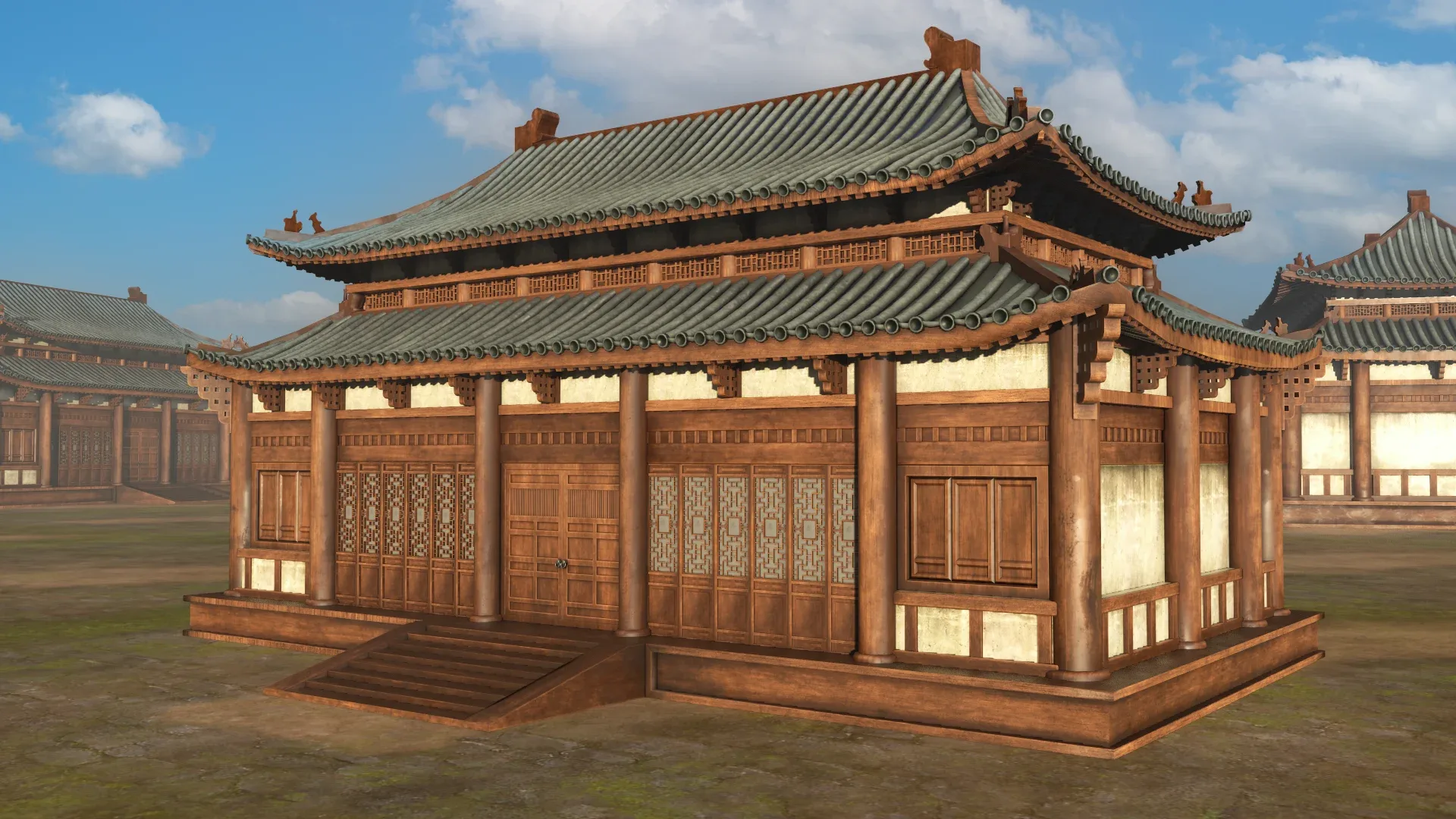 Asian Japanese Realistic Exterior Building