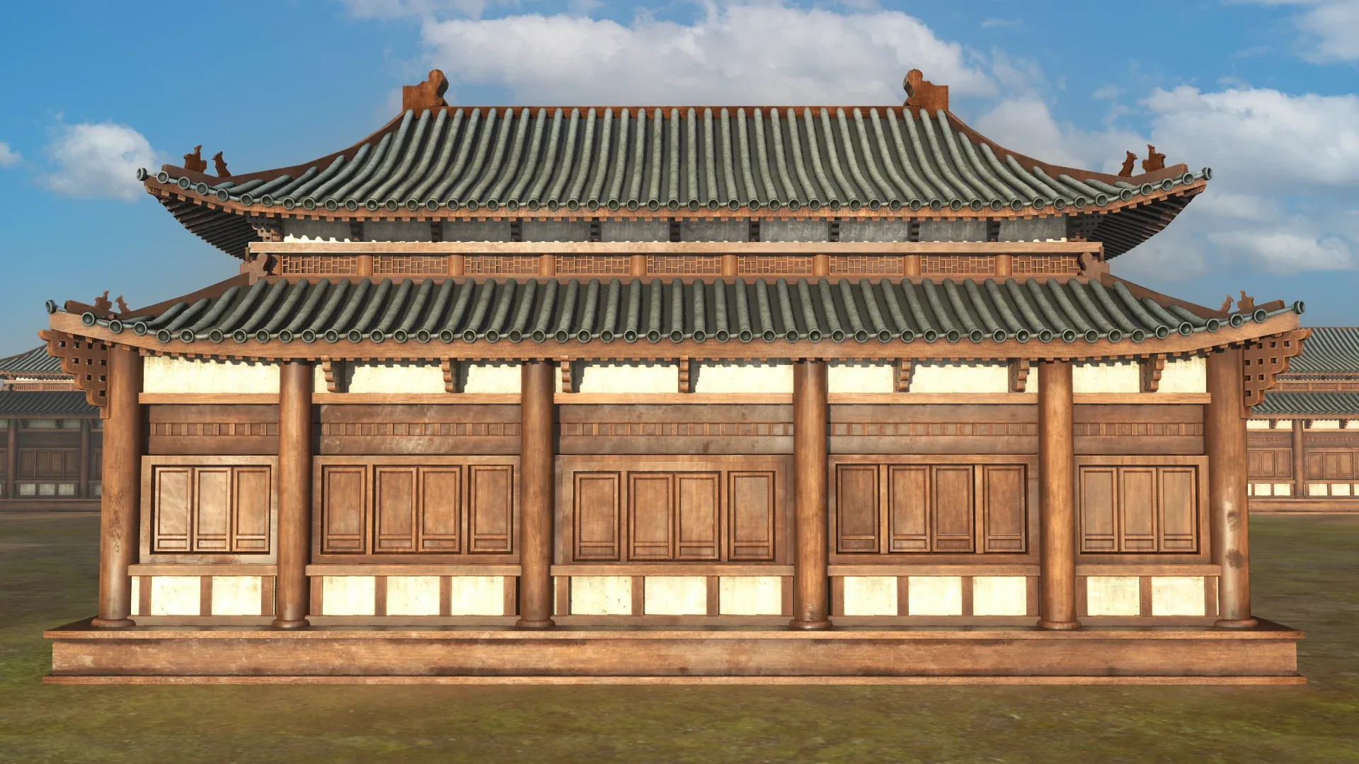 Asian Japanese Realistic Exterior Building