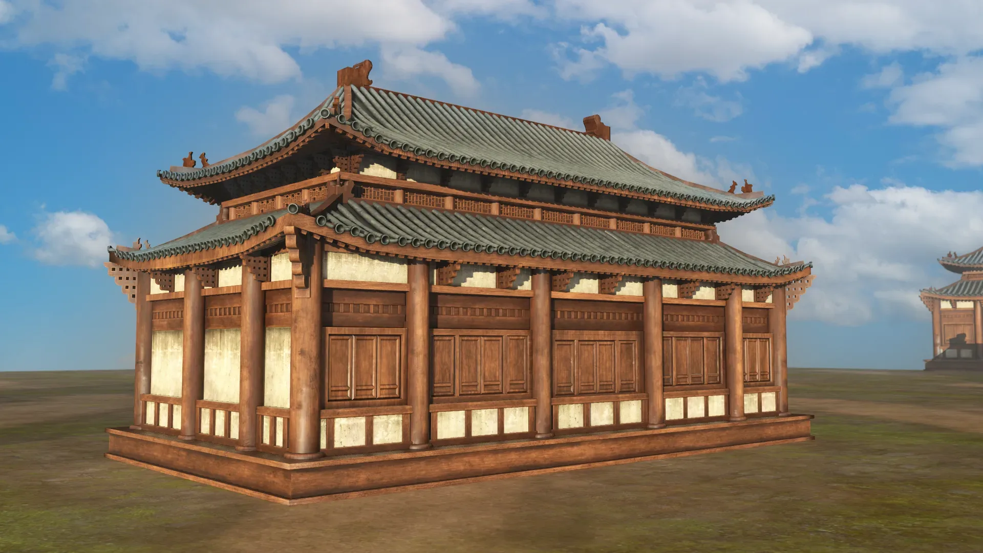 Asian Japanese Realistic Exterior Building