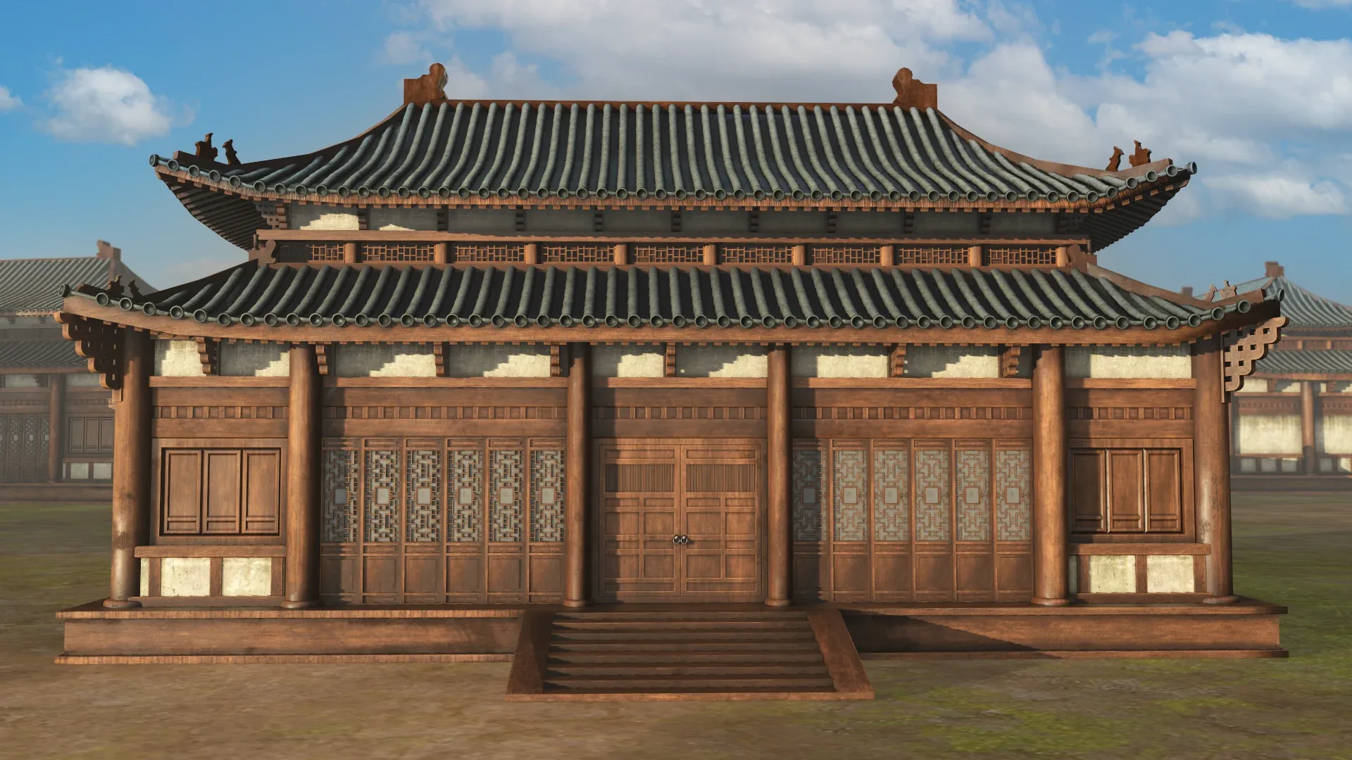 Asian Japanese Realistic Exterior Building