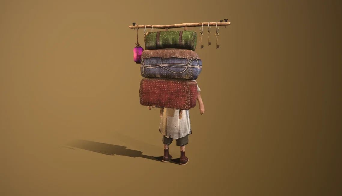 Old Merchant Rigged character