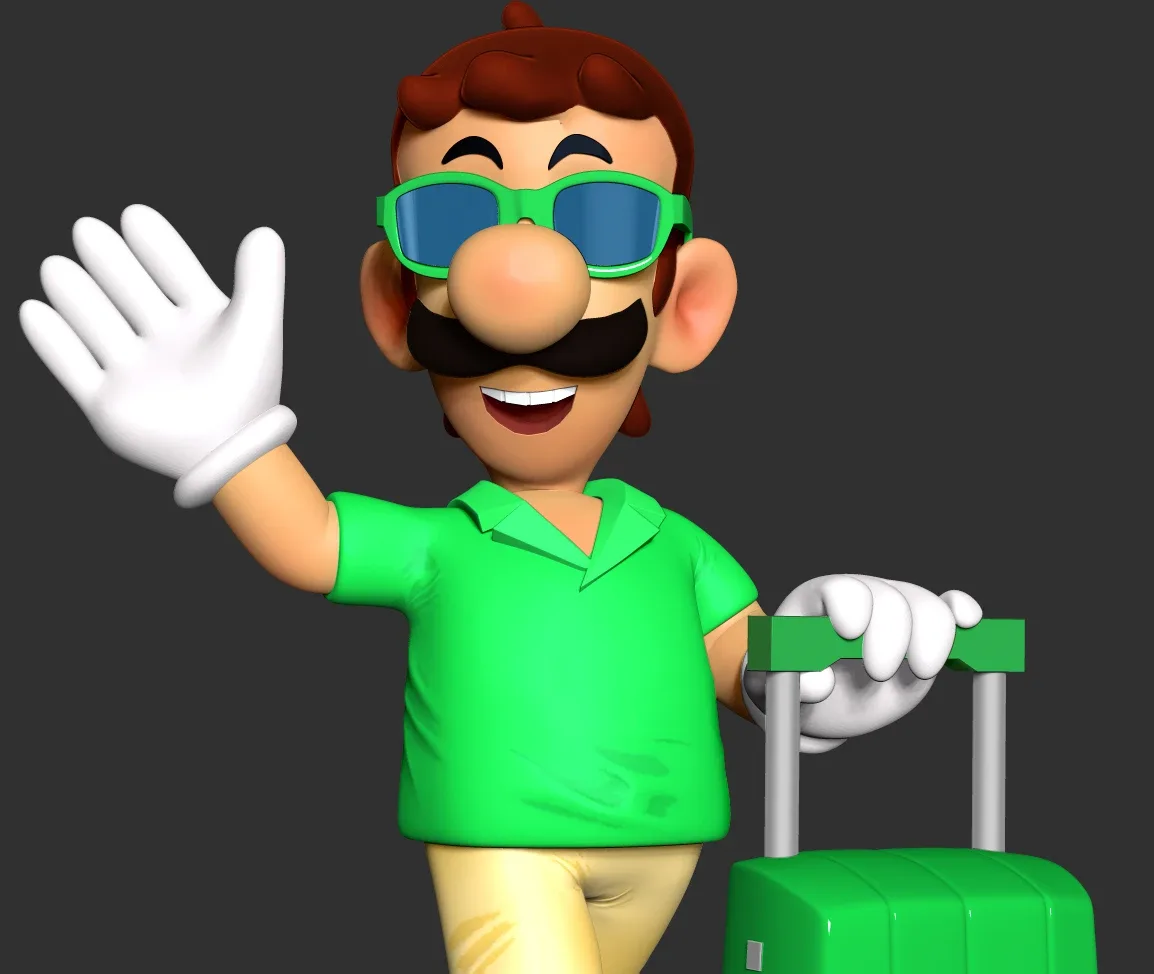 Luigi with summer vacation