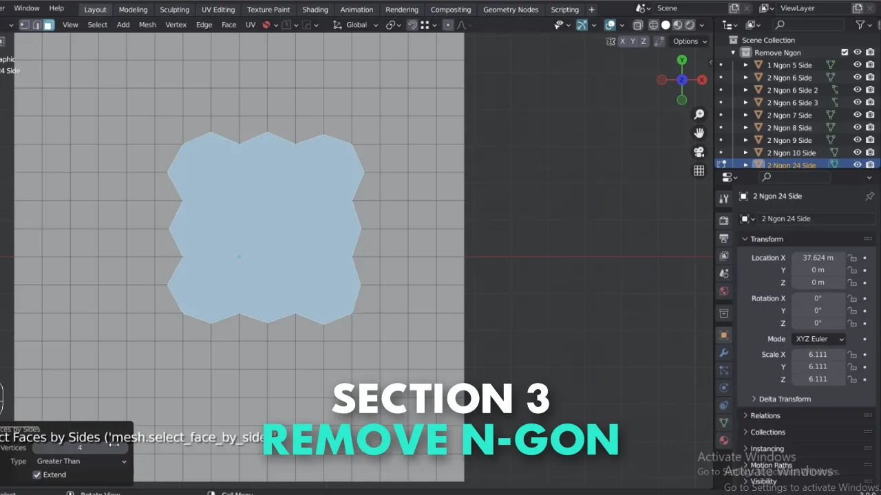 Create Clean Topology Remove N-Gon And Triangle In Blender