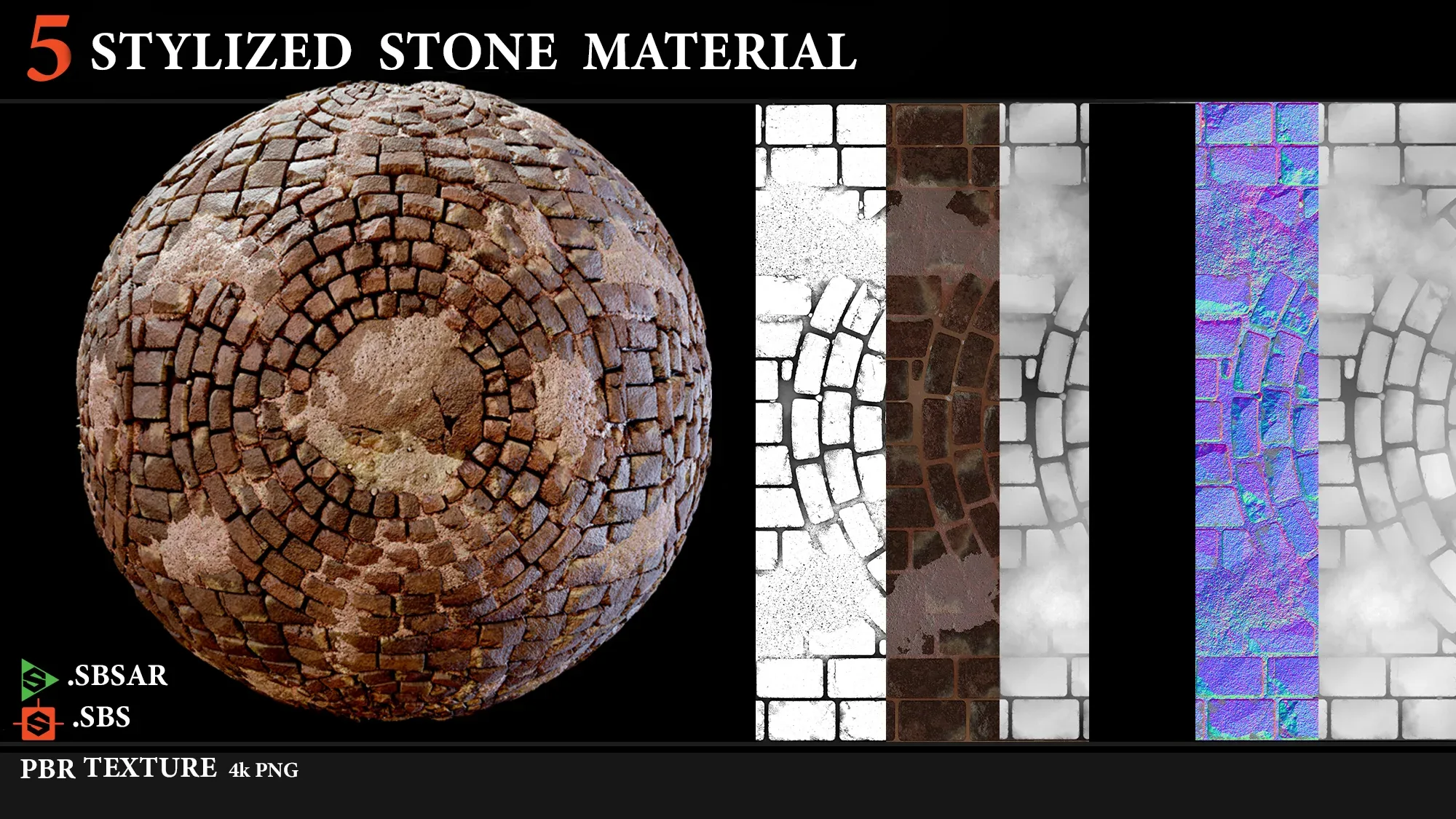 5 Stylized Stone Material