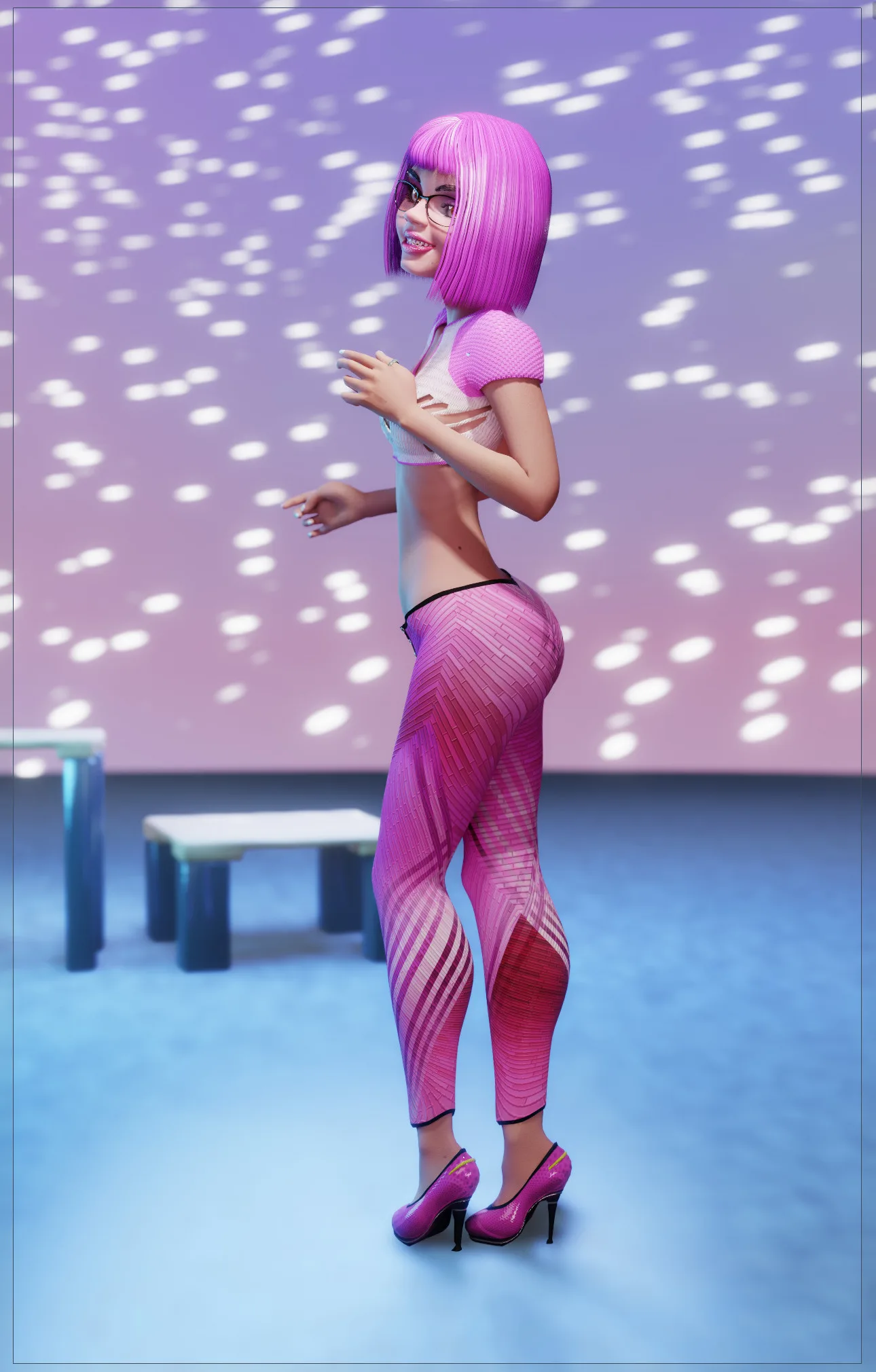 Zandeya Stormer, Athletic Nerd Girl – Female Rigged Character