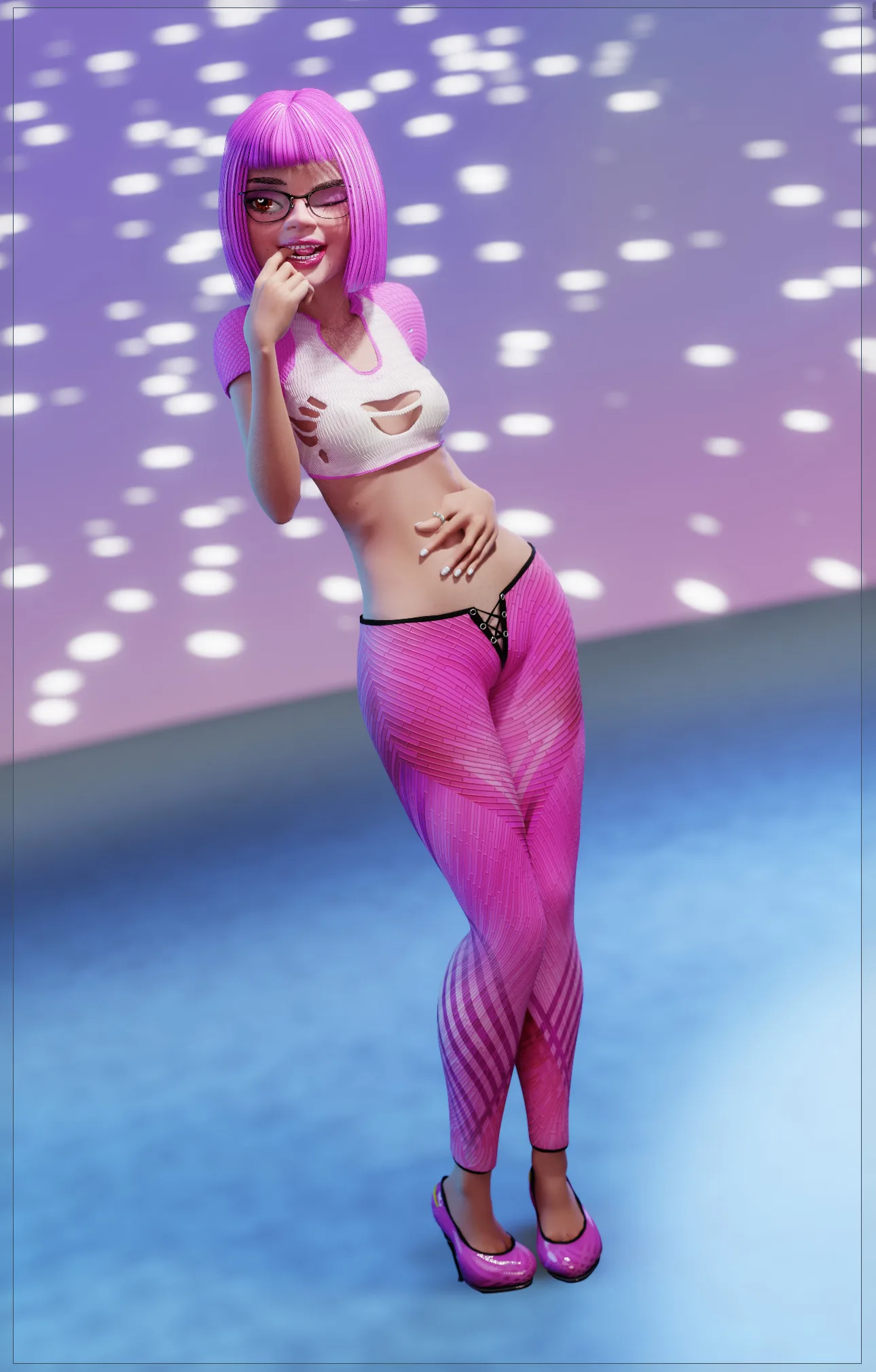 Zandeya Stormer, Athletic Nerd Girl – Female Rigged Character