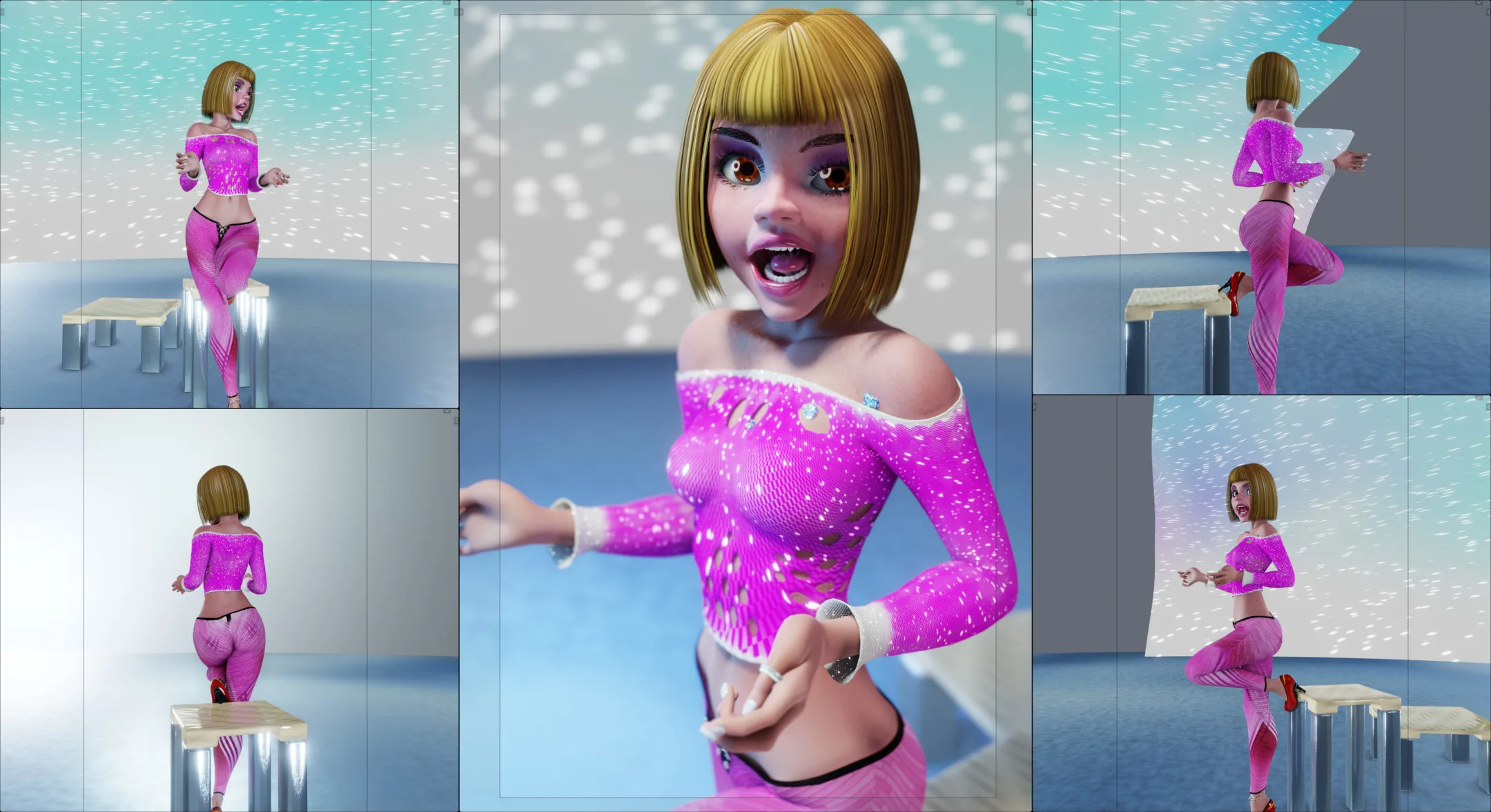 Zandeya Stormer, Athletic Nerd Girl – Female Rigged Character