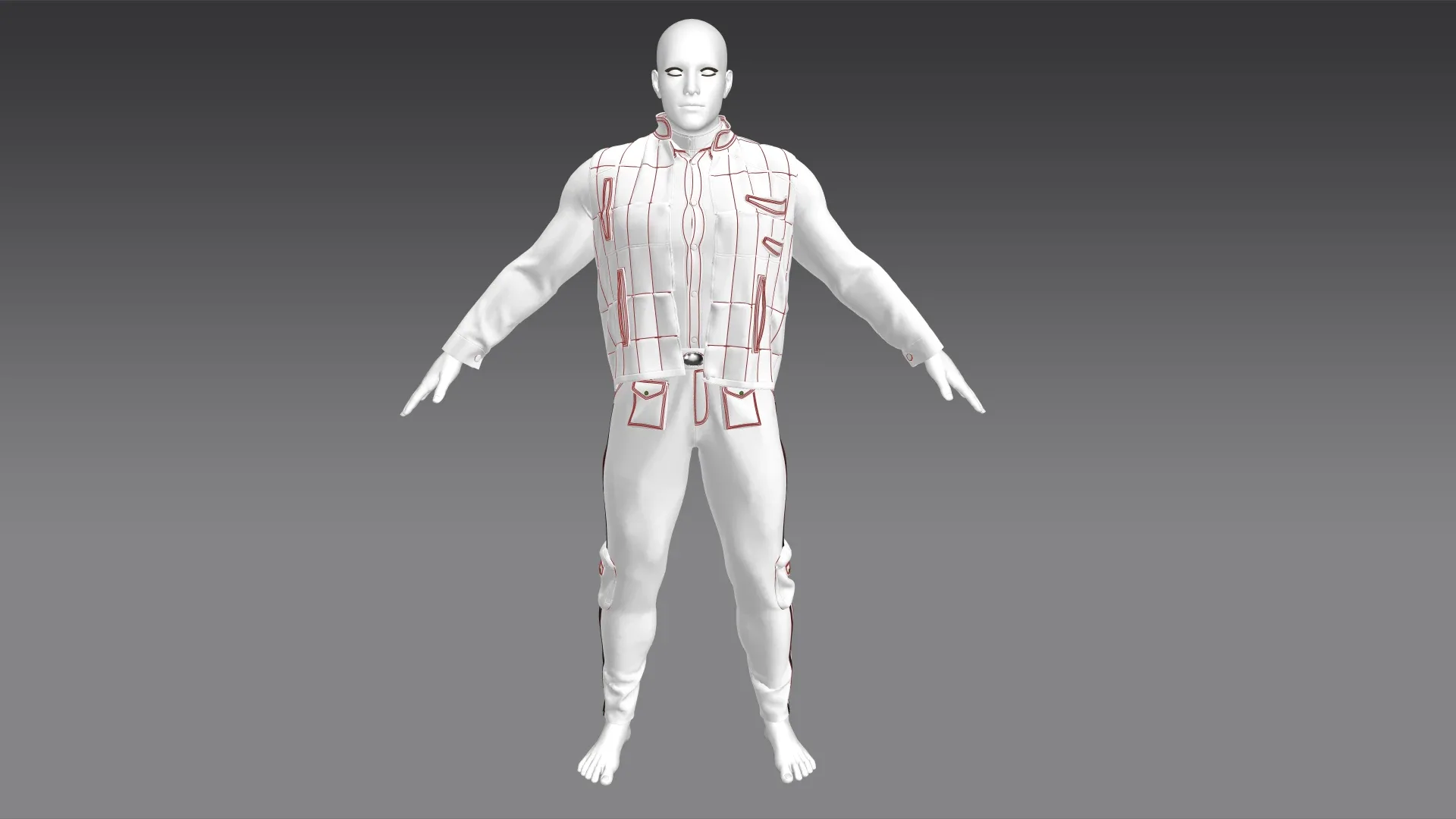 Military No.1 (Marvelous Designer & Clo3d & FBX & OBJ & Texture)