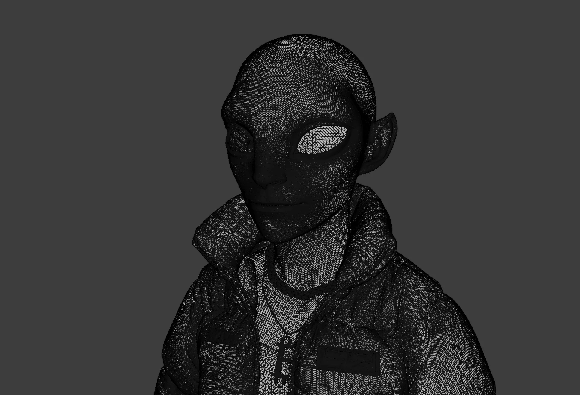 Alien NFT Model with all the source files and textures + source files