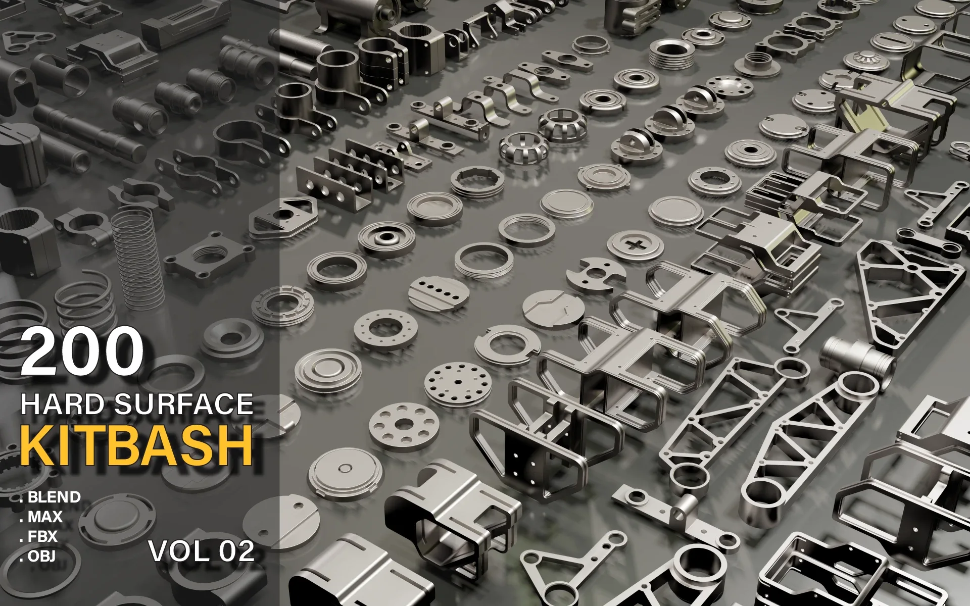 200 hard surface kitbash vol 02