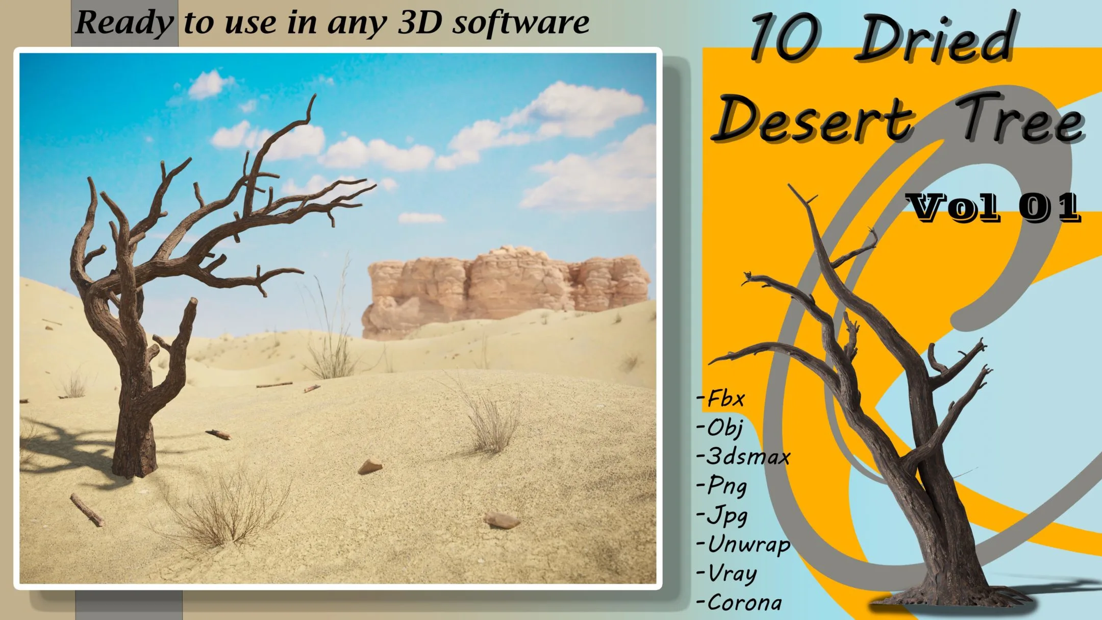 10 Dried desert tree Vol 01