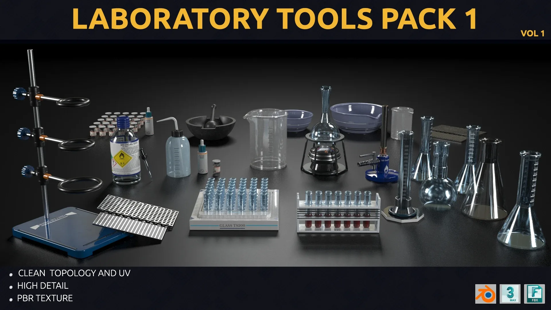 laboratory equipment pack 1 FlippedNormals