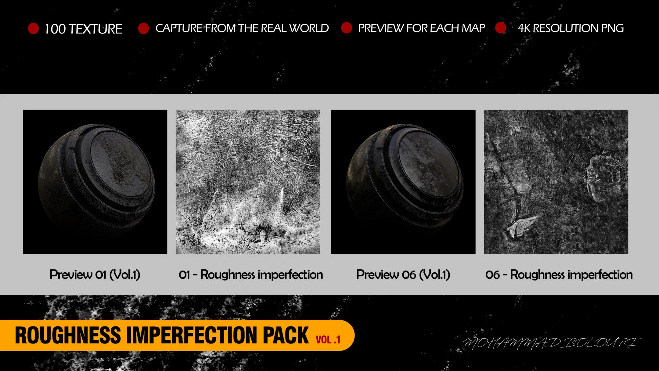 "Roughness Imperfection Pack" Vol.1