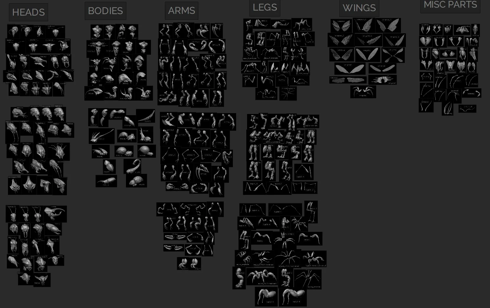 iNSEKt - 150+ Insectoid parts