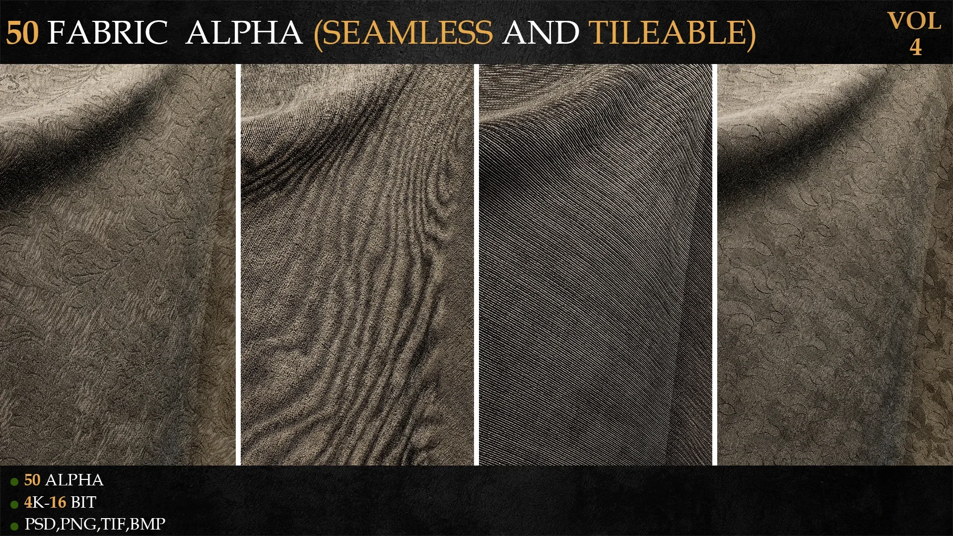 50 FABRIC ALPHA (SEAMLESS AND TILEABLE)-VOL 4