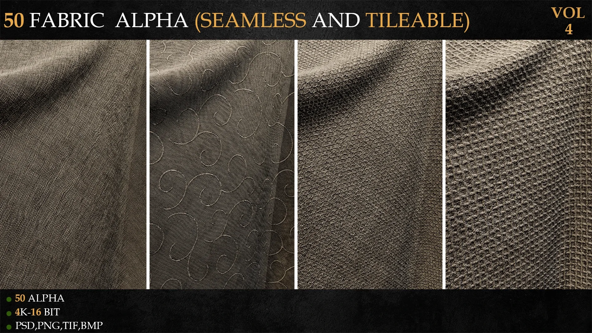 50 FABRIC ALPHA (SEAMLESS AND TILEABLE)-VOL 4