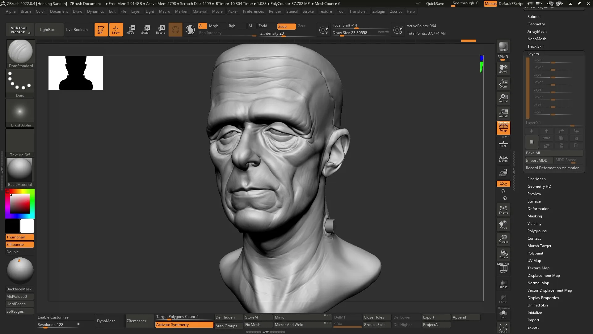 Character Concept Sculpting in ZBrush
