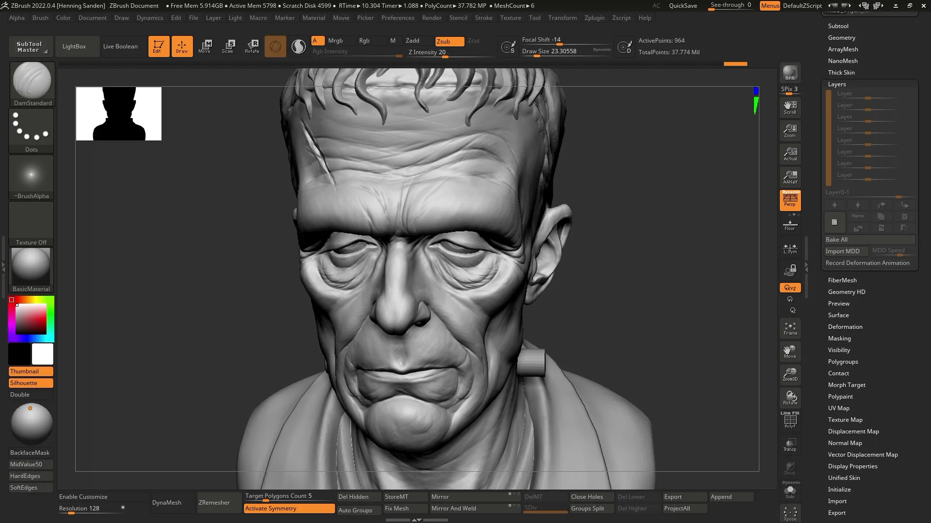 Character Concept Sculpting in ZBrush