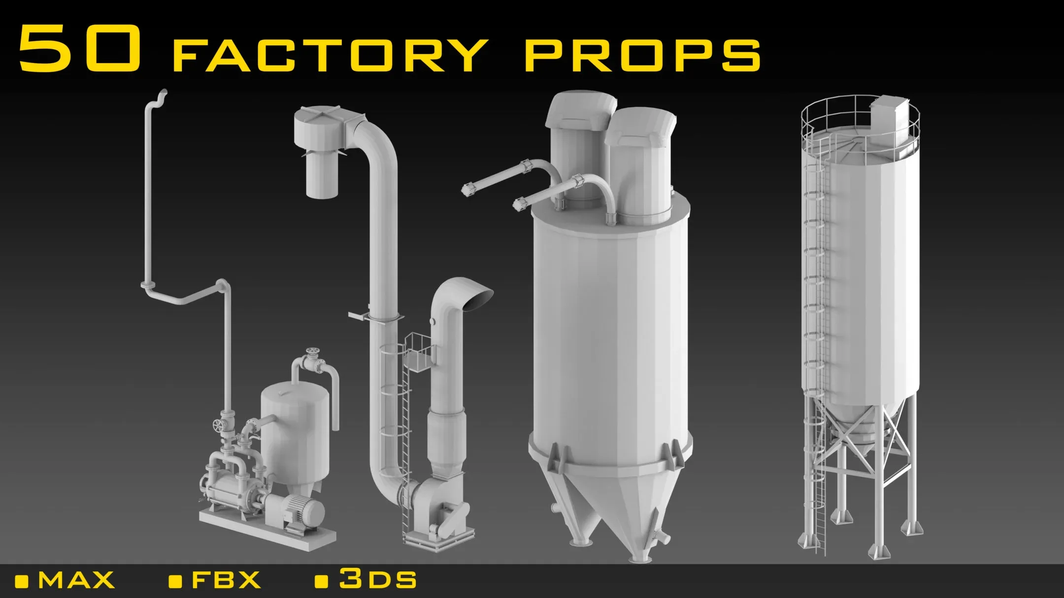 50- Factory props 3d models-vol 01