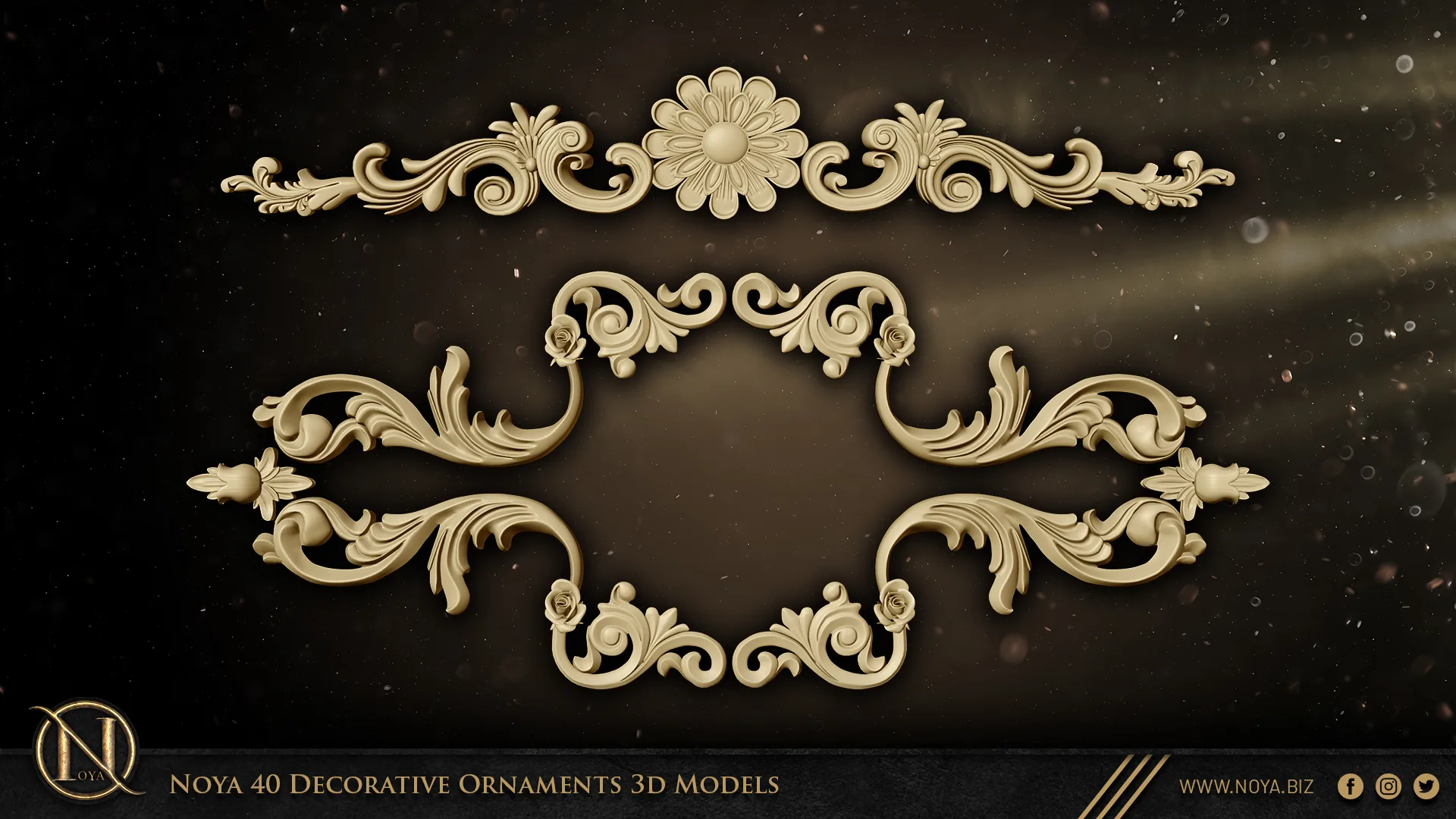 Noya 40 Decorative Ornament 3d Models