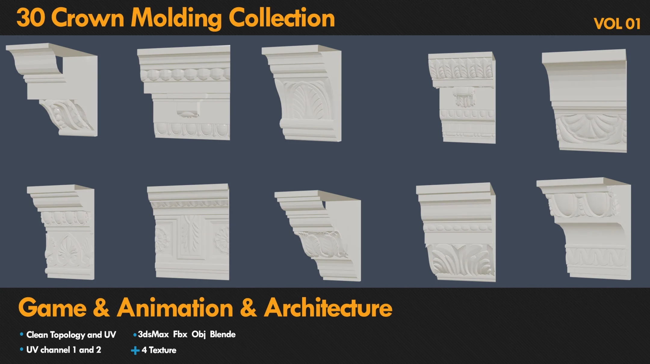 30 Crown Molding Collection