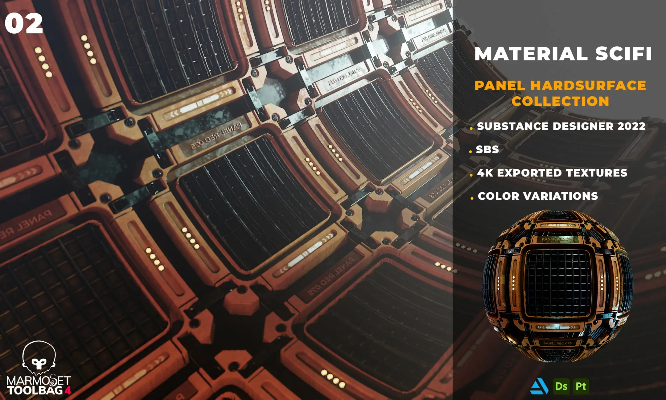 5 SCI FI MATERIAL HARDSURFACE COLLECTION VOL 01