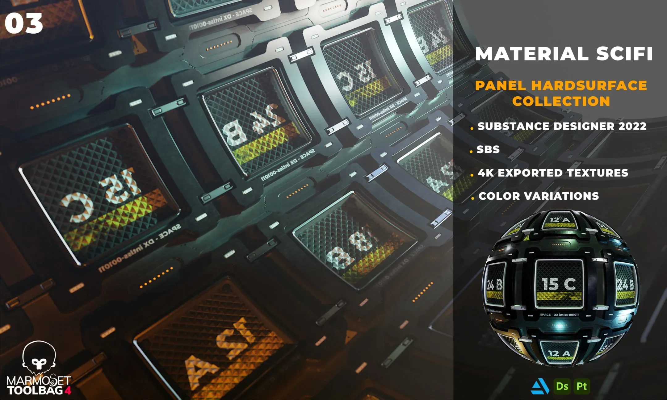 5 SCI FI MATERIAL HARDSURFACE COLLECTION VOL 01