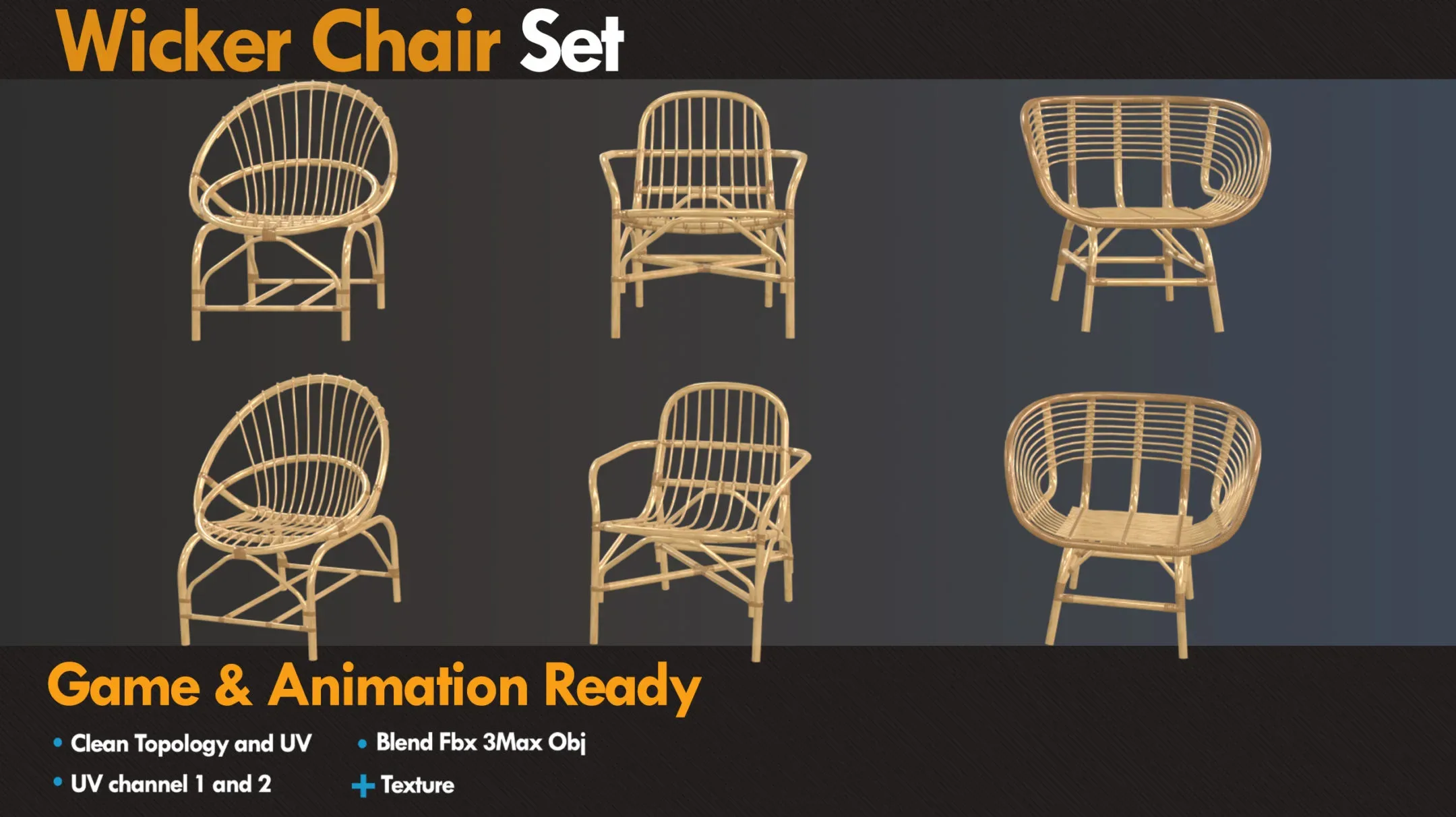 Wicker chair set