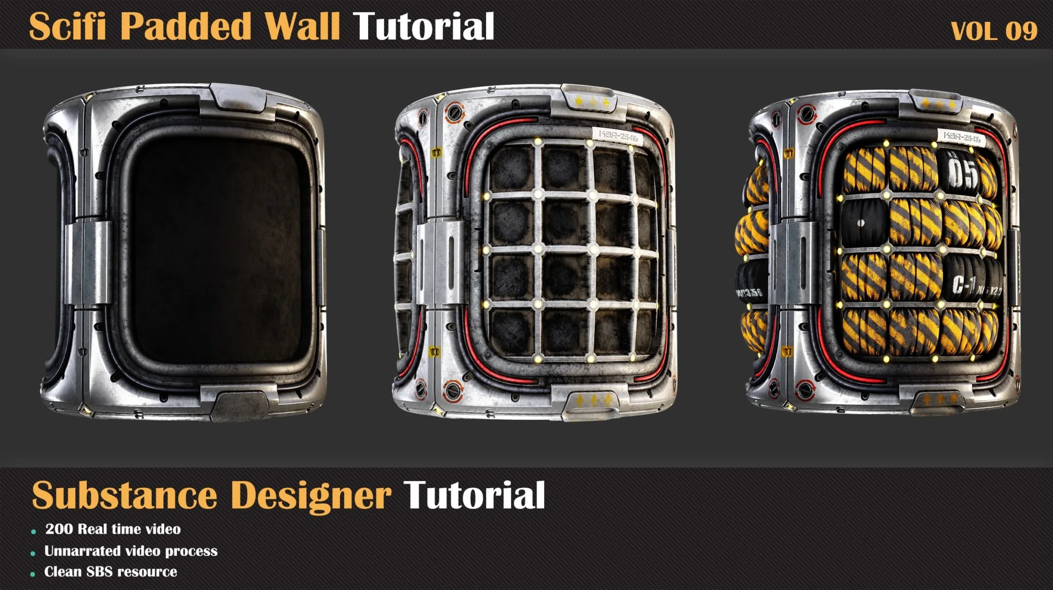 Scifi Padded Wall Tutorial - VOL 09