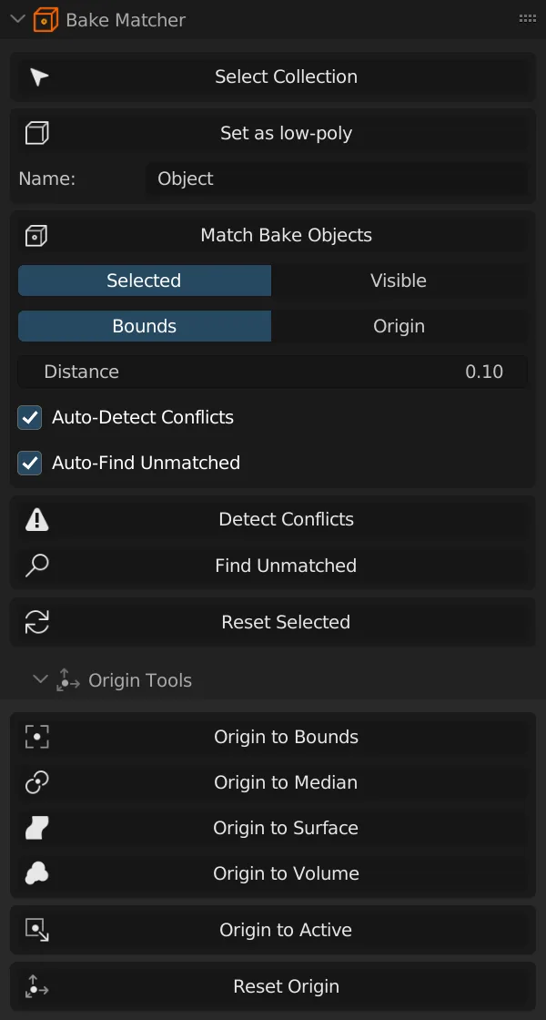 Bake Matcher | Blender Add-On