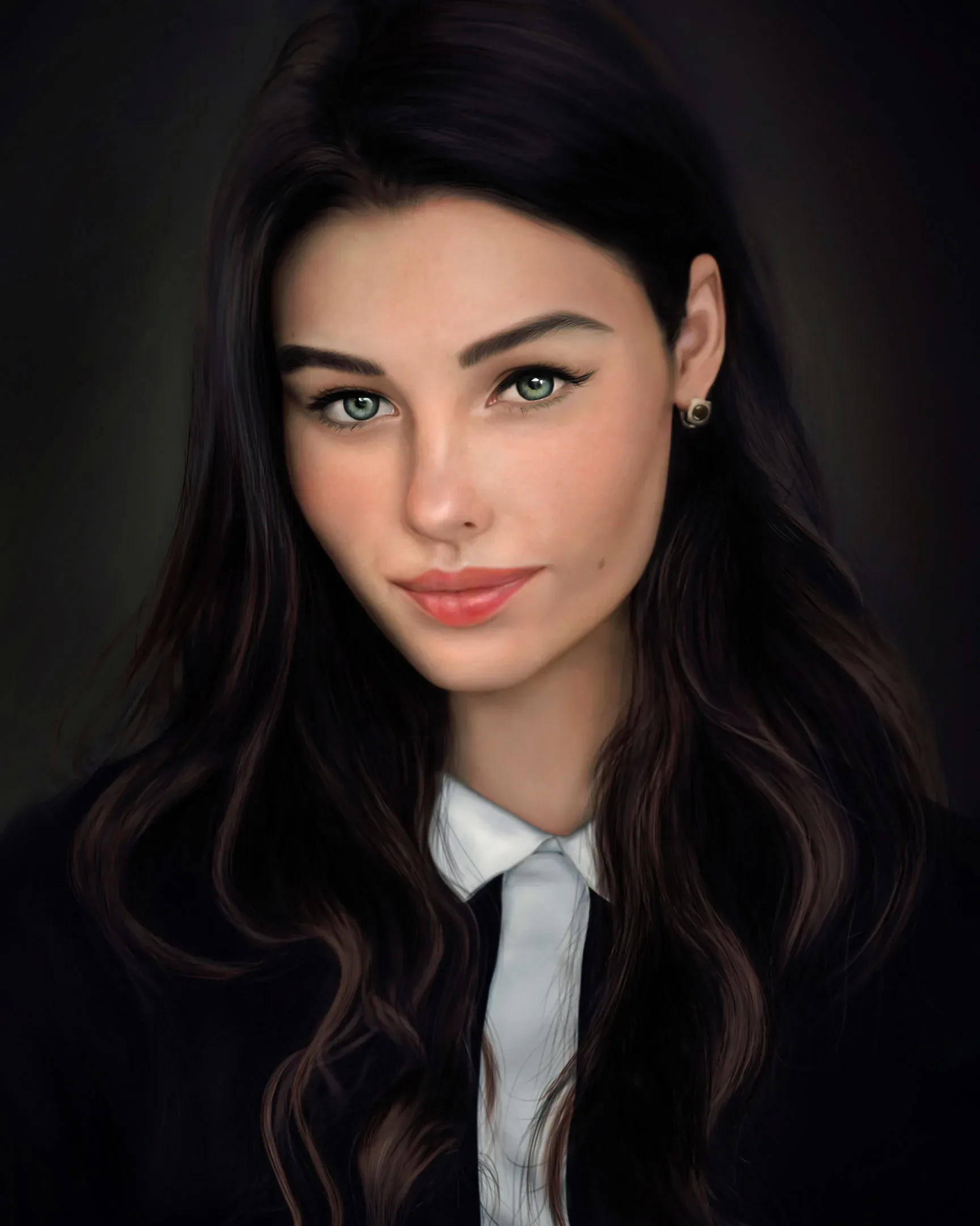 Bundle of 5 Digital Portrait Painting PSD for Study