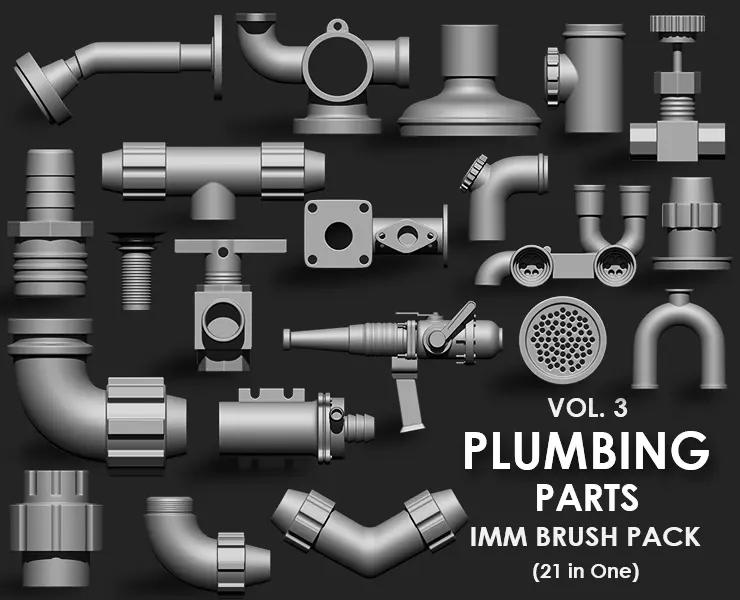 PLUMBING PARTS MEGA PACK (4 IN ONE - 87 BRUSHES)