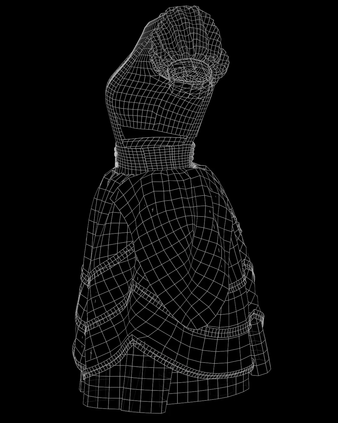 3 Female dresses low-poly-Game ready- VOL 02