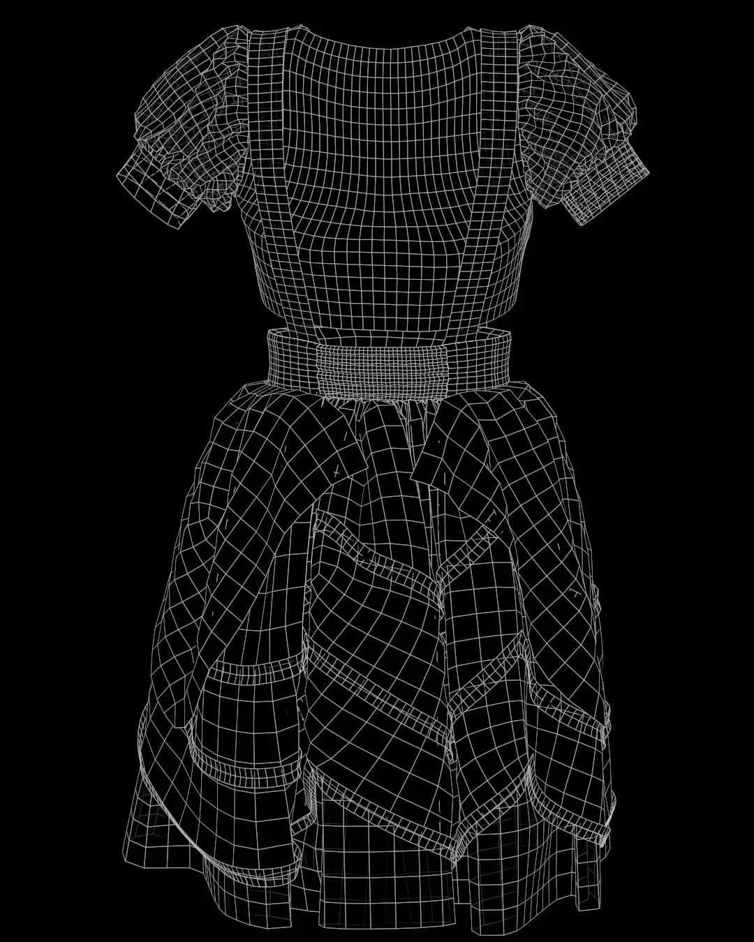 3 Female dresses low-poly-Game ready- VOL 02