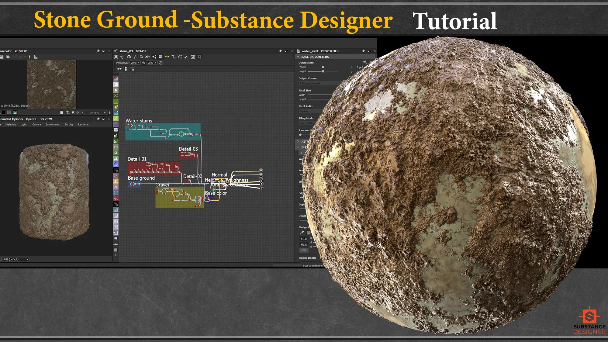 Stone Ground_Substance Designer + Tutorial