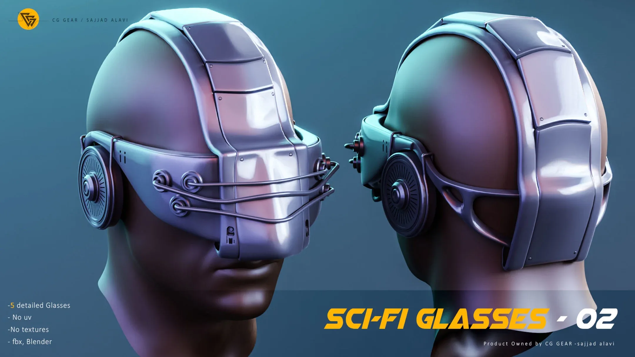 sci-fi glasses basmesh