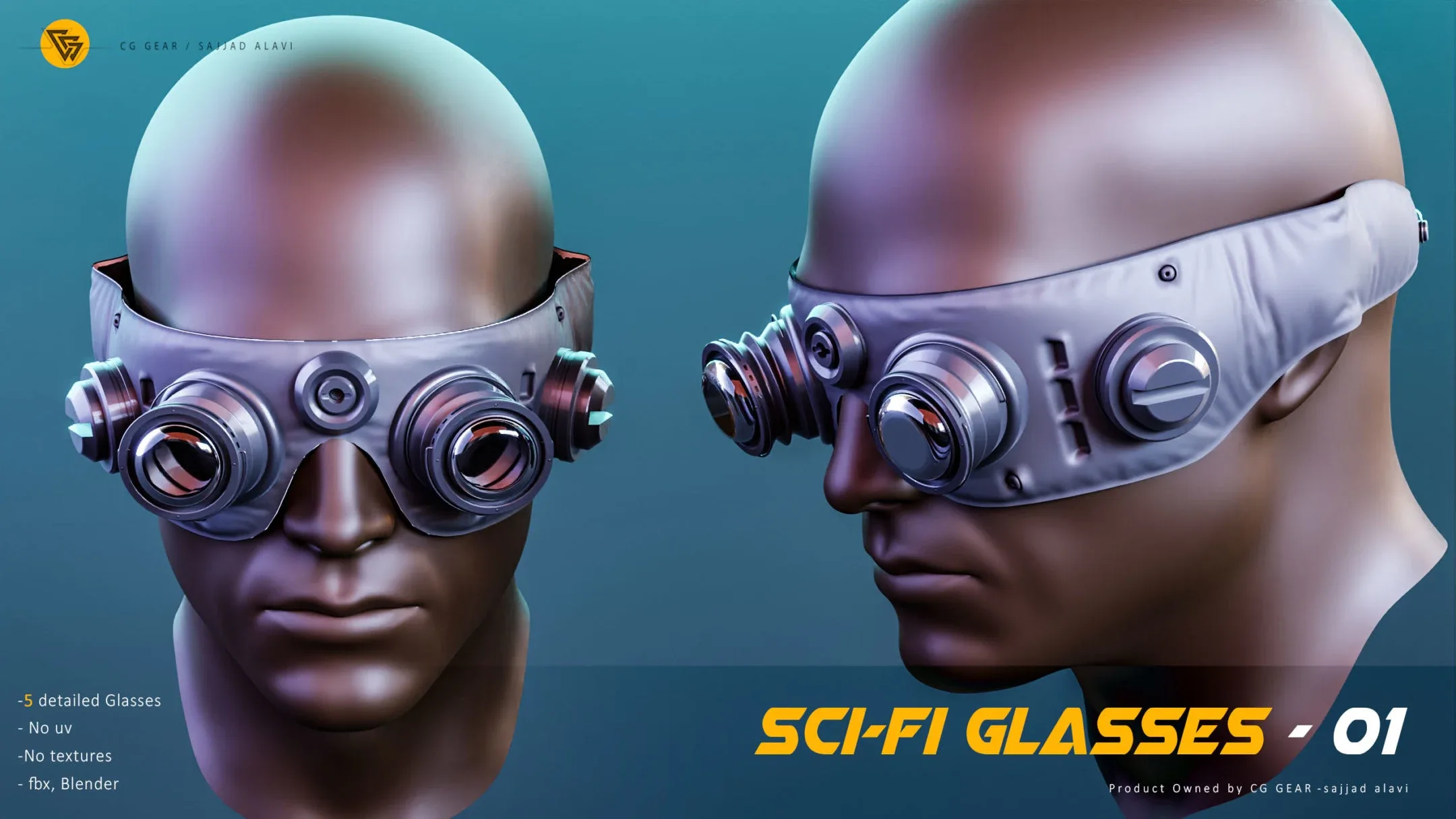 sci-fi glasses basmesh