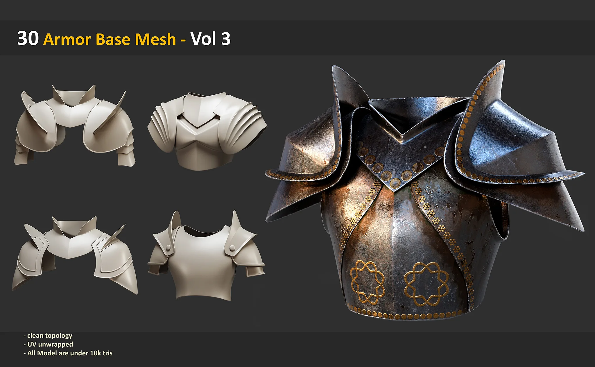 30 Armor Base Mesh - Vol 3