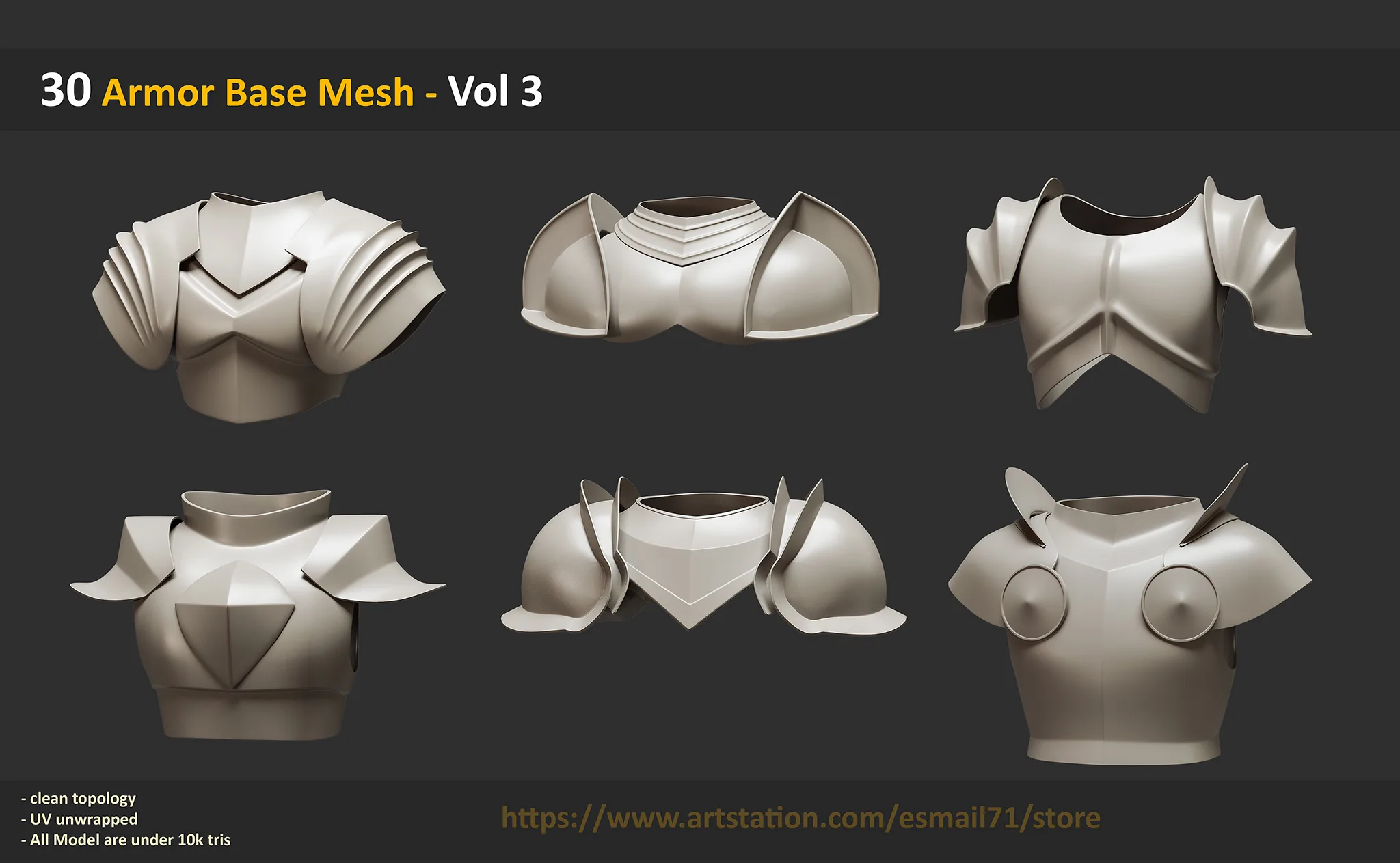 30 Armor Base Mesh - Vol 3