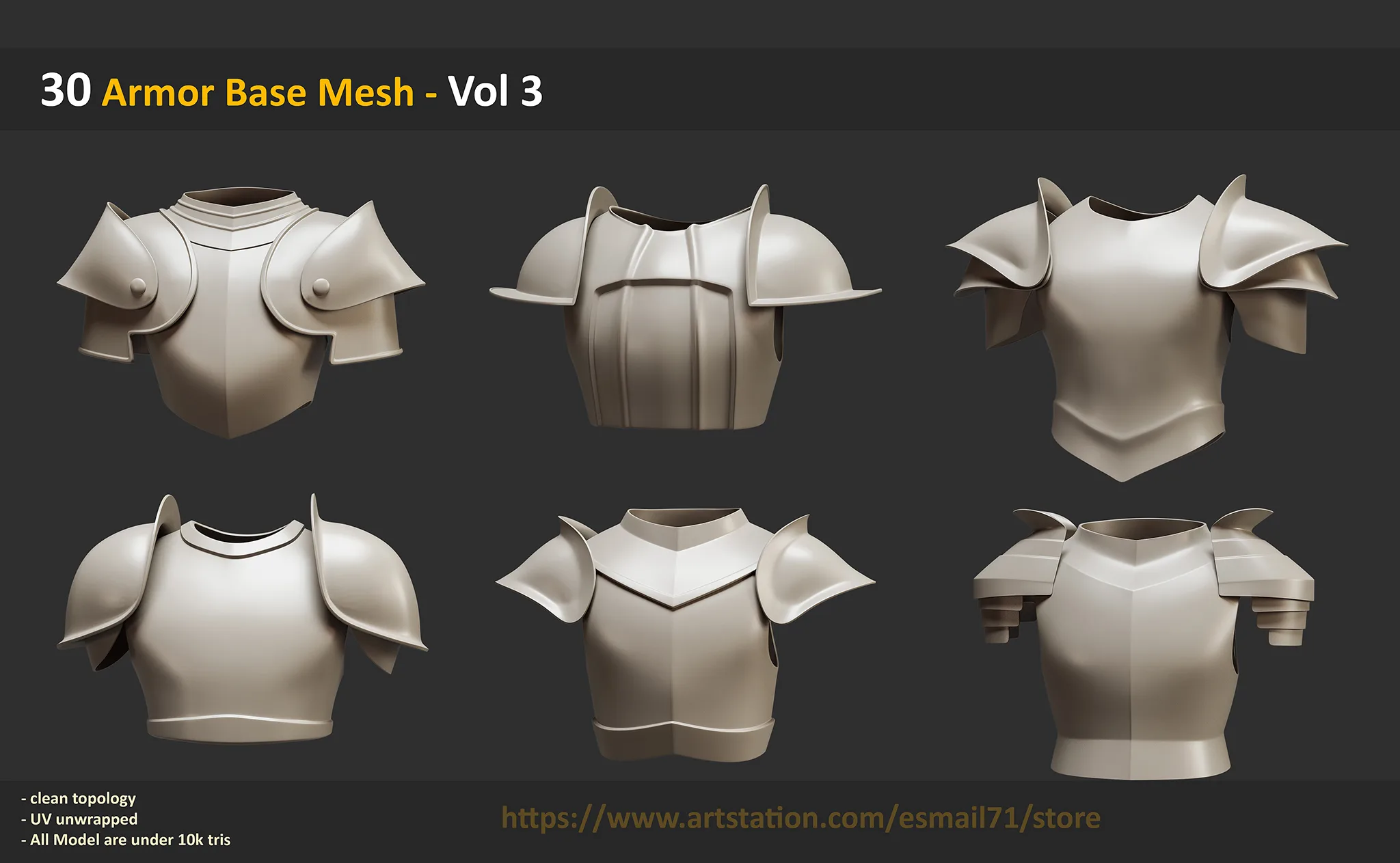 30 Armor Base Mesh - Vol 3