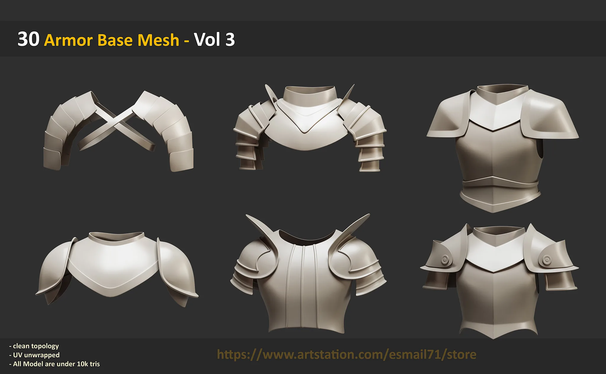 30 Armor Base Mesh - Vol 3