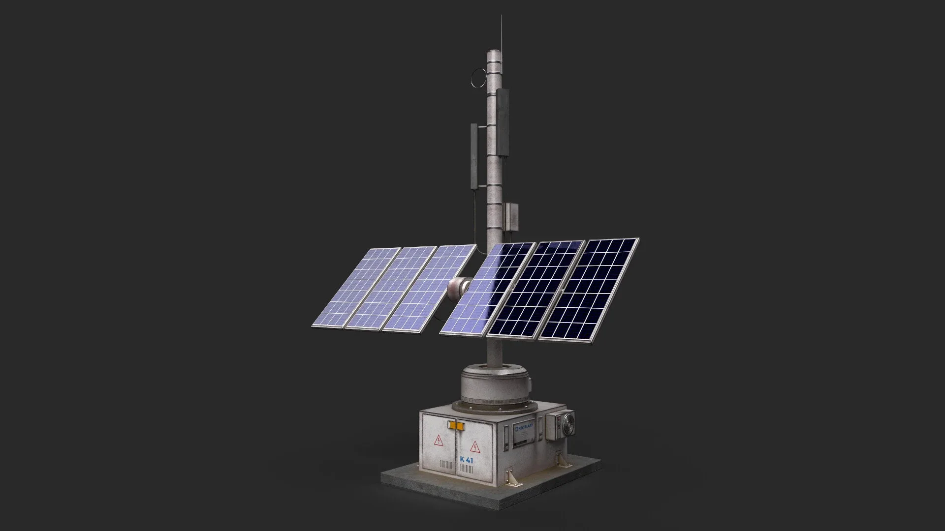 Solar panels 1 (Solar Panel model 8K Textures Low-poly 3D model)
