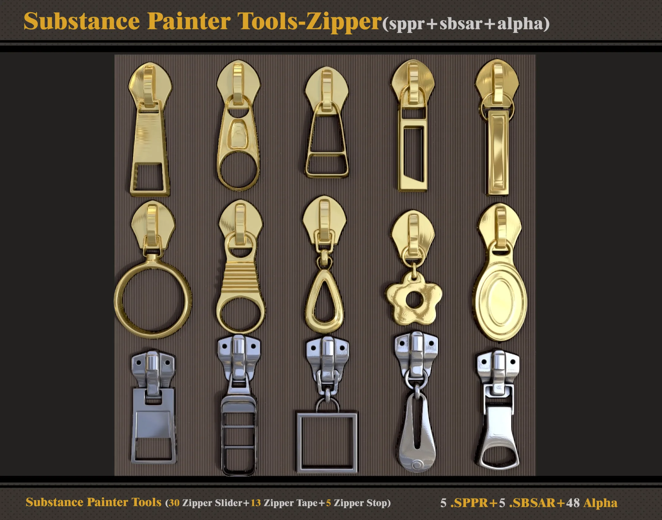 Substance Painter Tools-Zipper (sppr-sbsar-alpha)