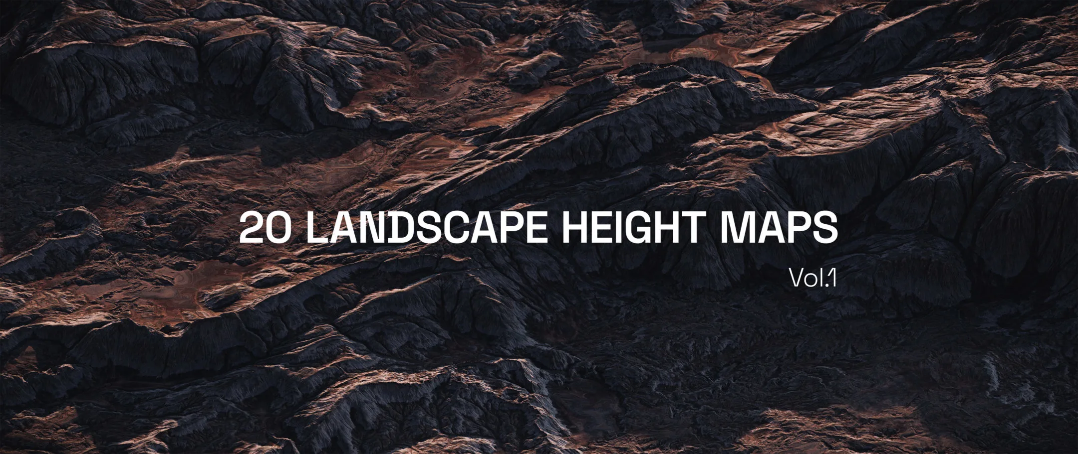 20 Landscape Height Maps — Vol.1 | 4K