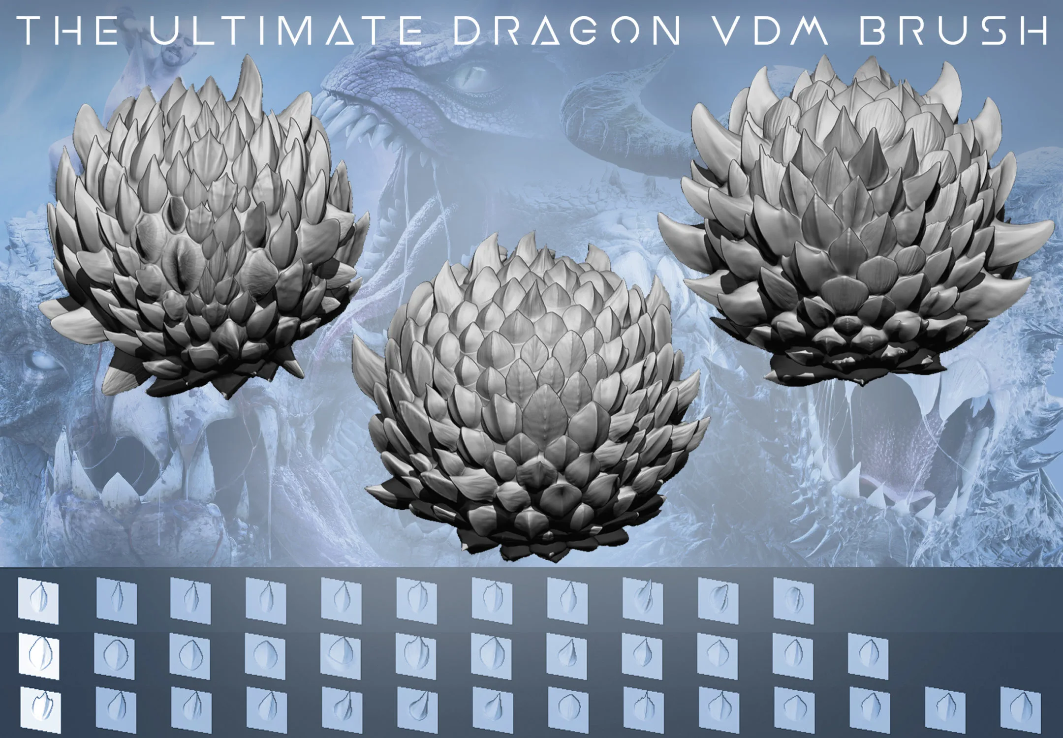 The Ultimate Dragon Scale VDM Brush Pack 3.0