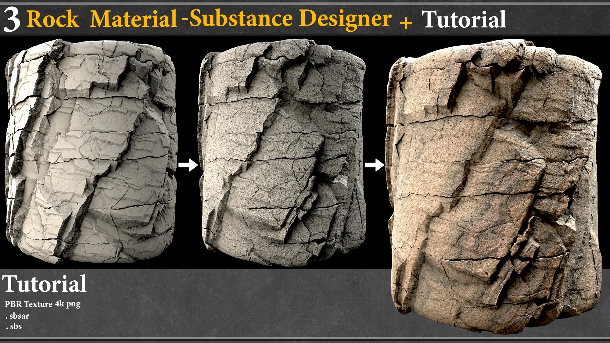 3 Rock Material - Substance Designer+ Toturial