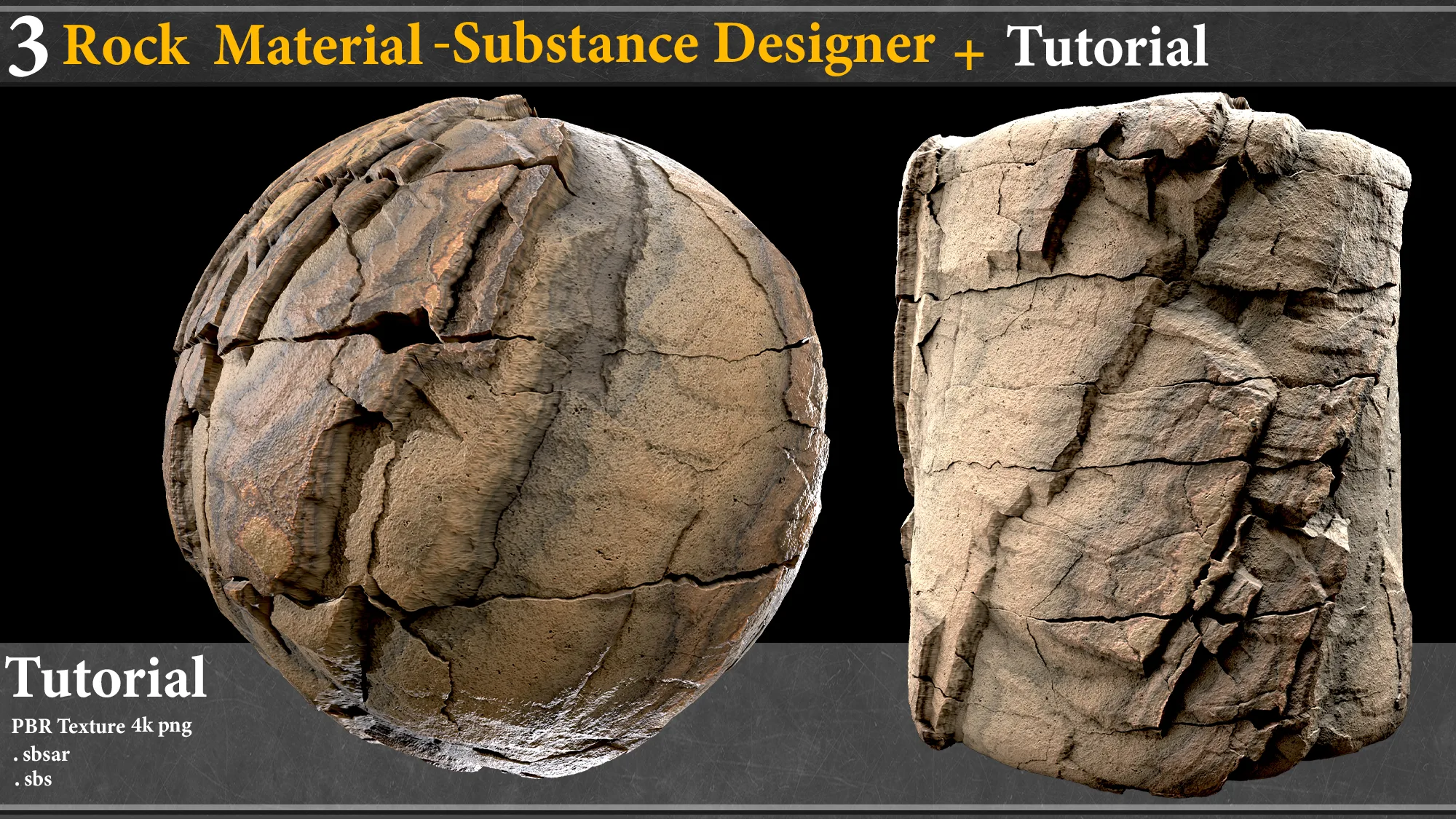 3 Rock Material - Substance Designer+ Toturial