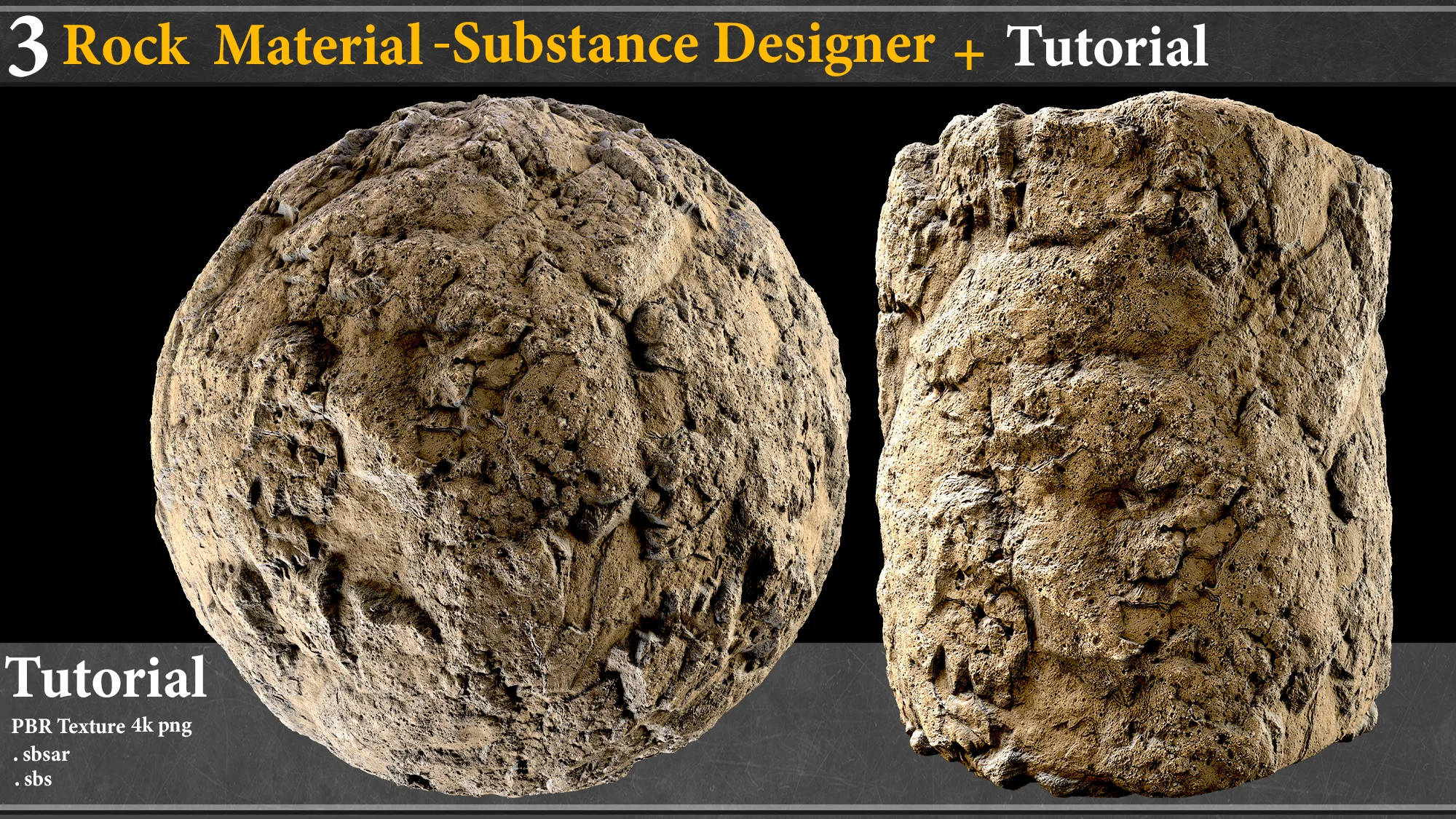 3 Rock Material - Substance Designer+ Toturial