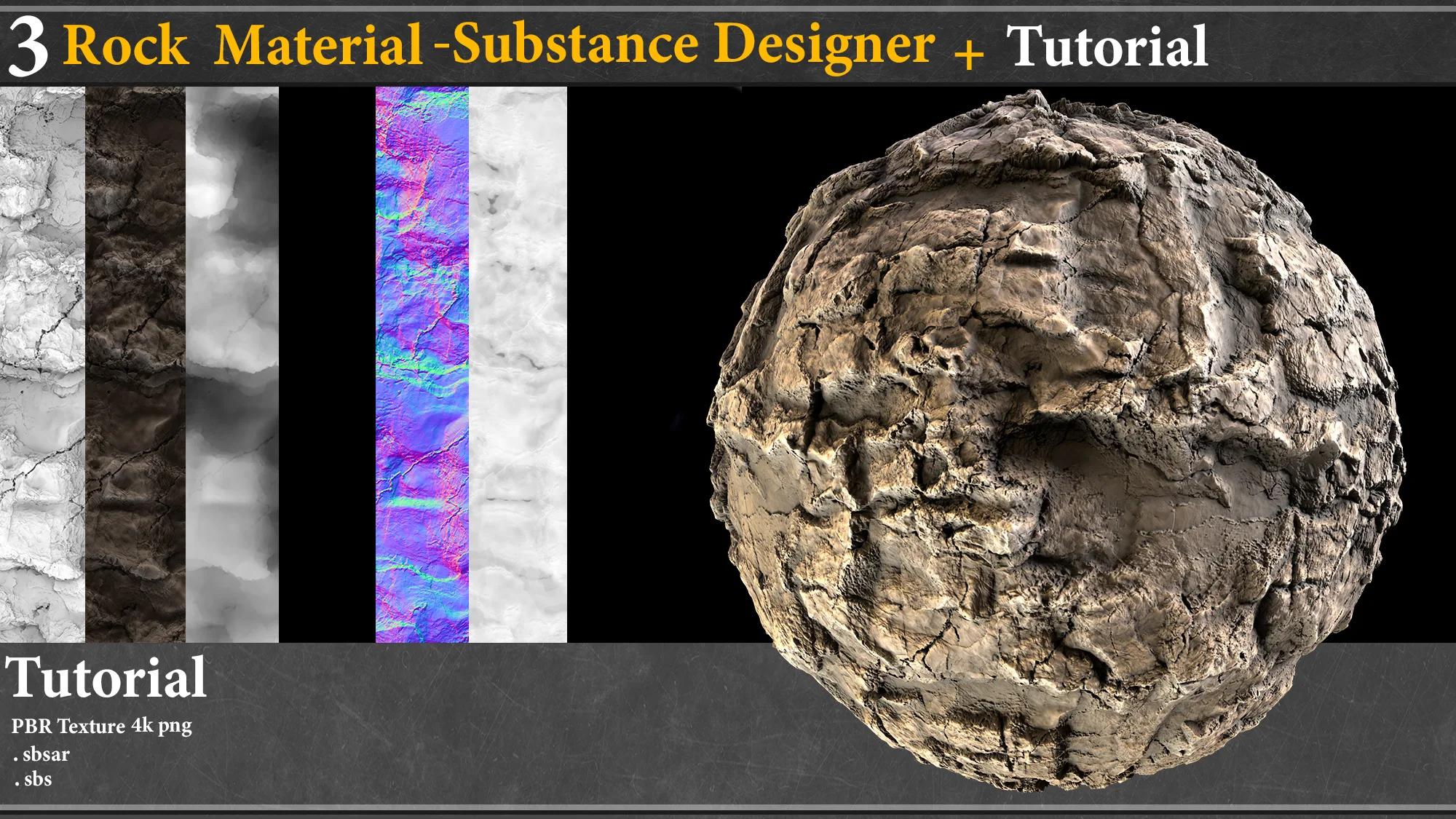 3 Rock Material - Substance Designer+ Toturial